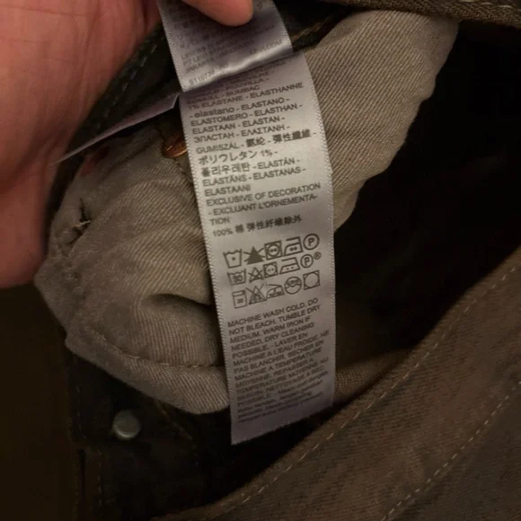 Men’s Levi’s 501 Straight-Leg Brown faded Jeans size 34/34 - Picture 6 of 12